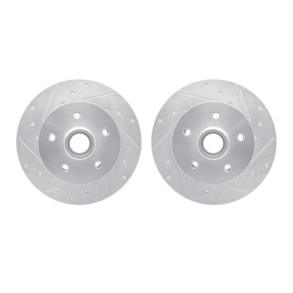 Rotors-Drilled and Slotted-SilverZinc Coated, 7002-74034